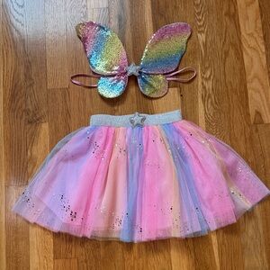 Sparkling Rainbow Sequin Fairy Costume for Kids